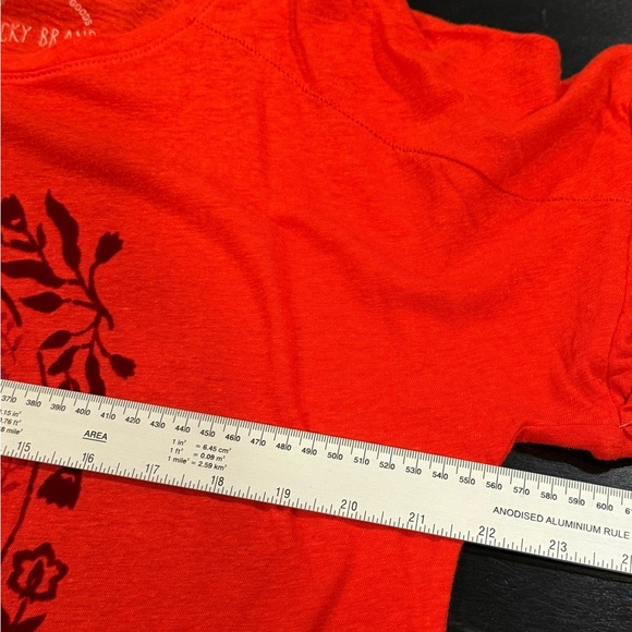 Lucky Brand Vivid Red Graphic Tee - Picture 12 of 12